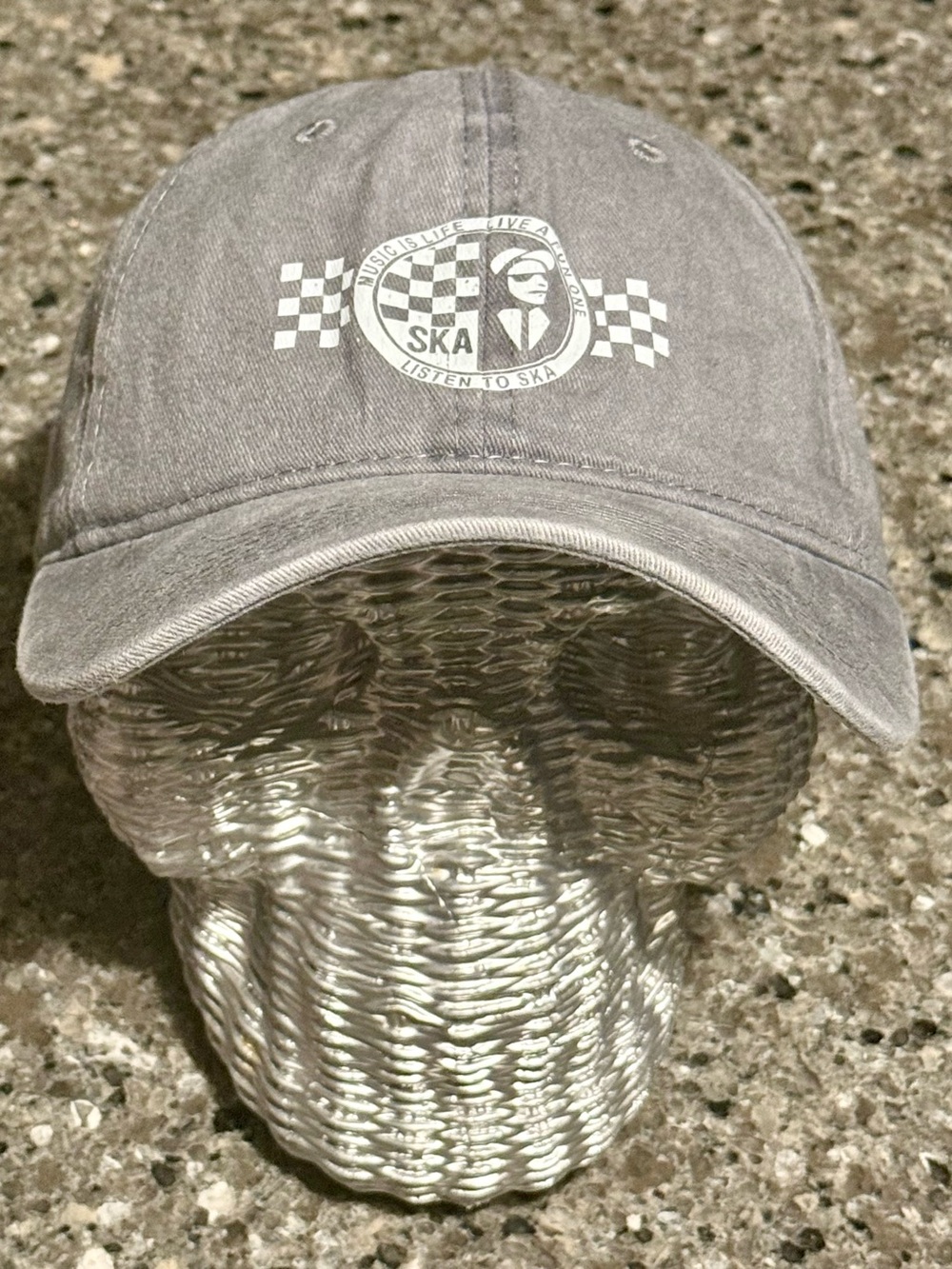 Ska Music Baseball Cap - dad hat - Gray